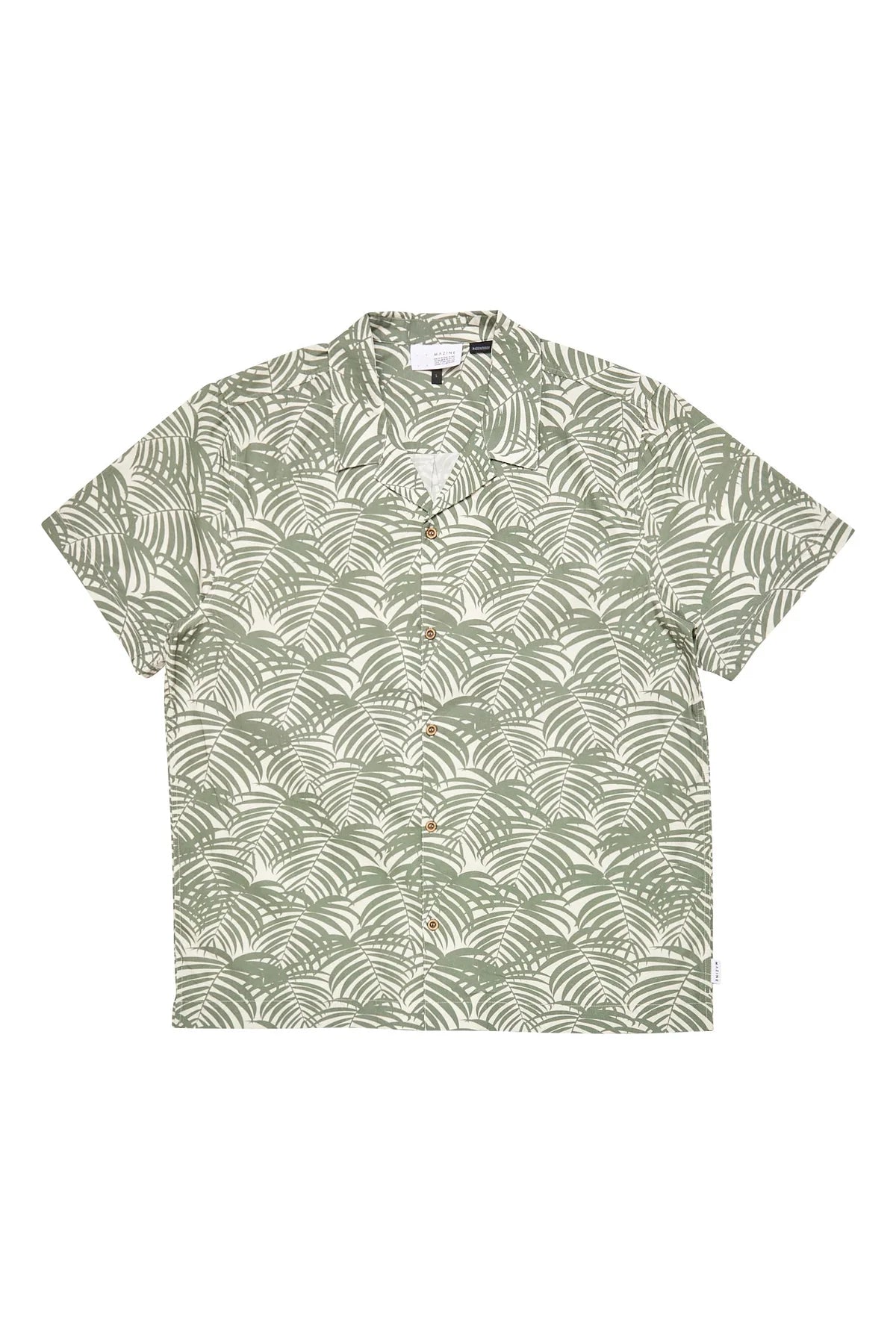 Mazine // Resort Shirt - seagrass/palms