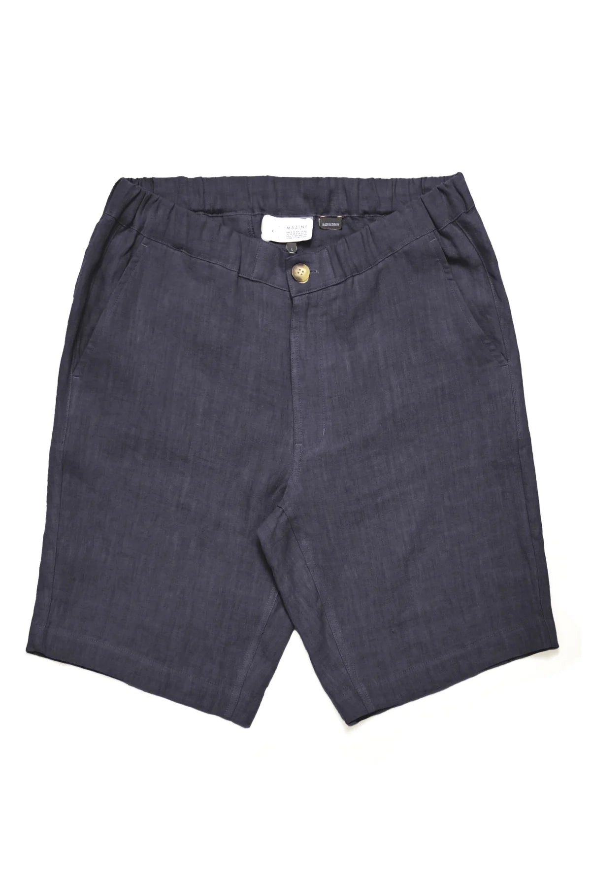 Mazine // Regular Linen Shorts - Ink blue