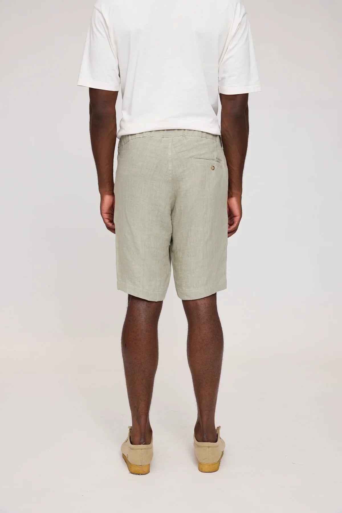 Mazine // Regular Linen Shorts - Seagrass
