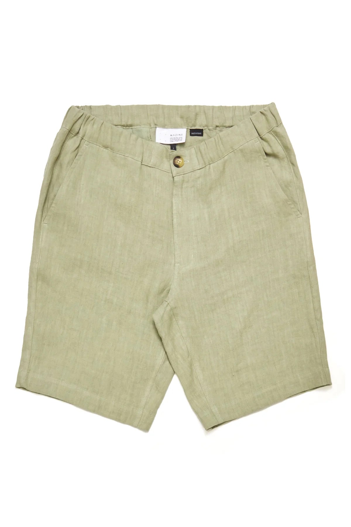 Mazine // Regular Linen Shorts - Seagrass