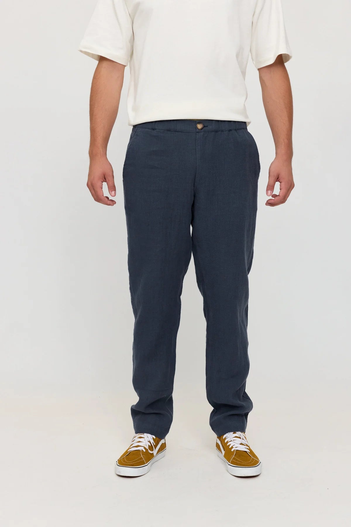 Mazine // Regular Linen Pants - Ink Blue