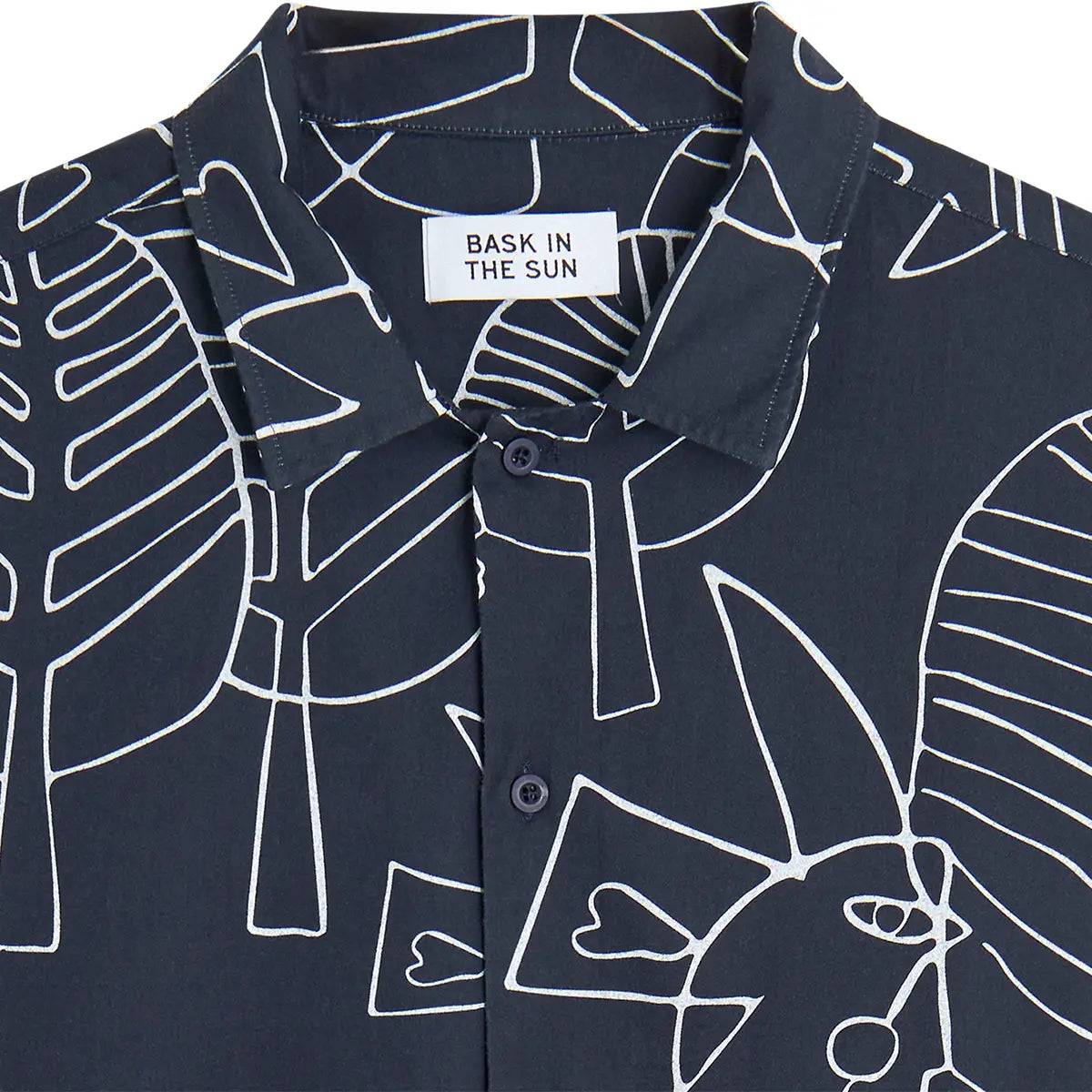 Bask in the sun // Moon Shirt - Navy