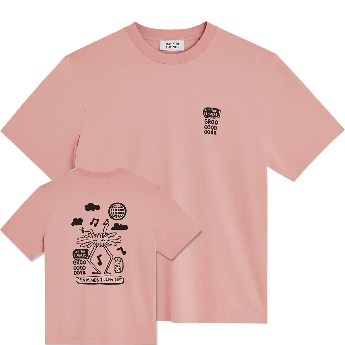 Bask in the sun // Groove Tee - Flamingo