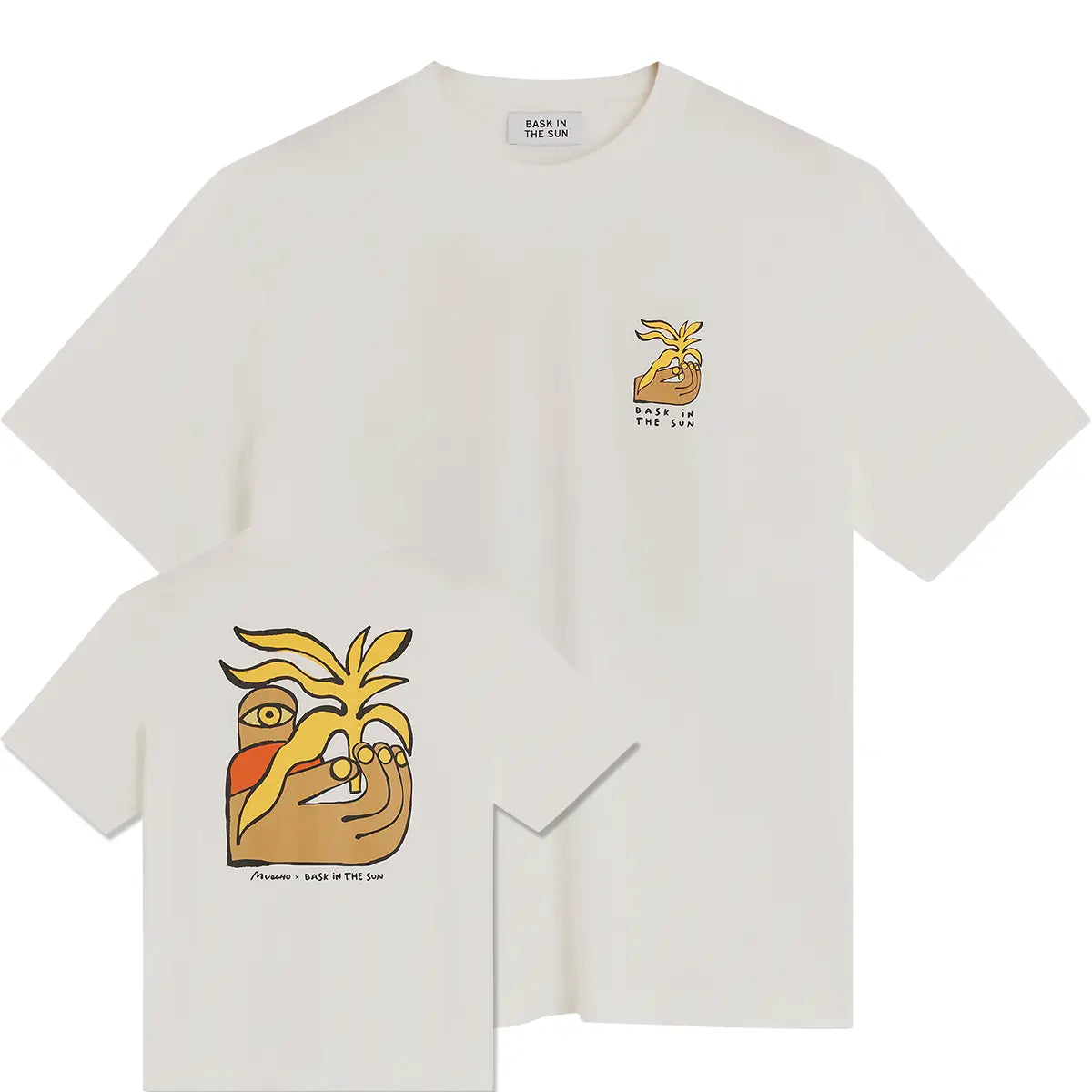 Bask in the sun // Plant Tee - Natural