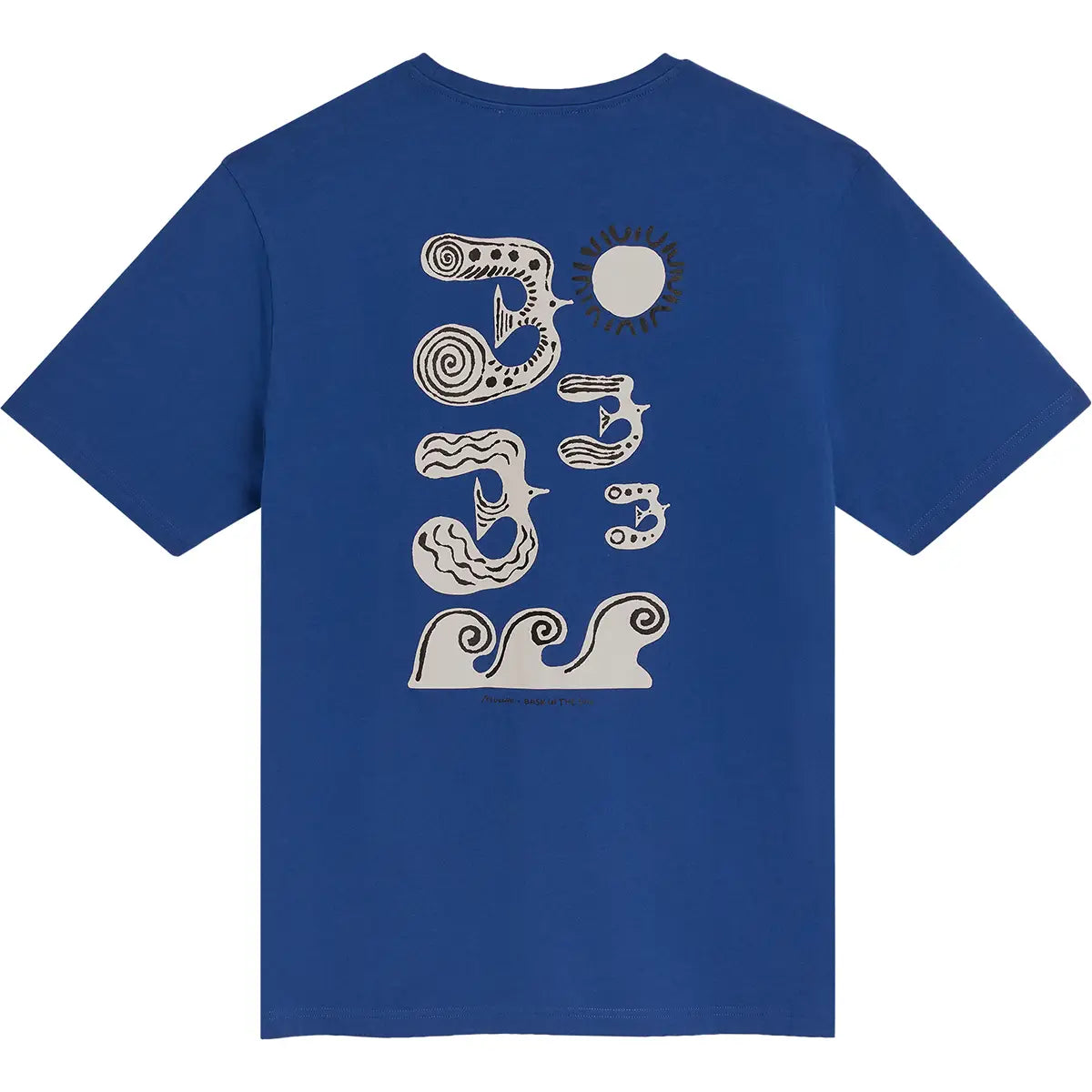 Bask in the sun // Birds Tee - Cobalt