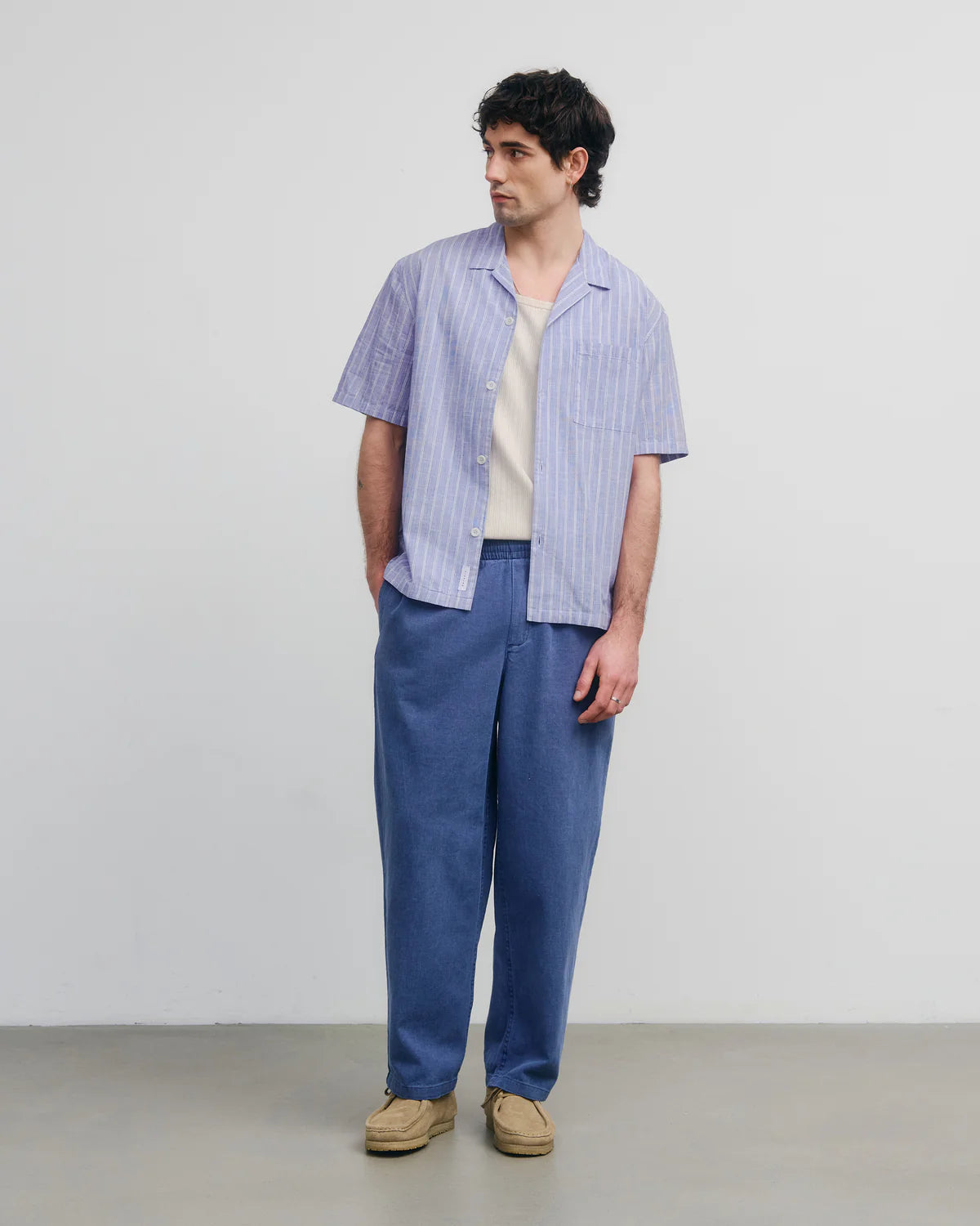 Rotholz // Bowling Shirt - Blue Stripe