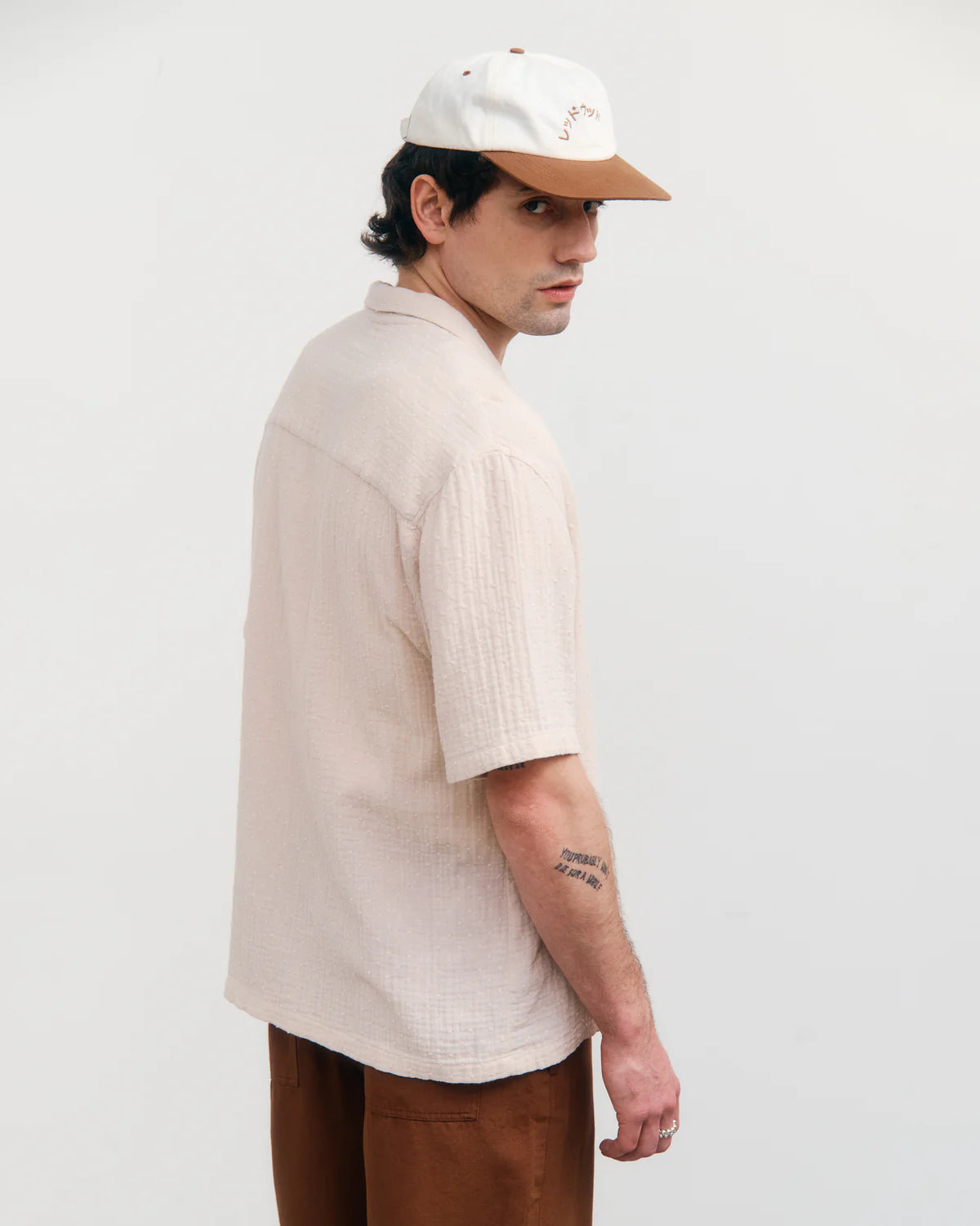Rotholz // Bowling Shirt - Pale Grey