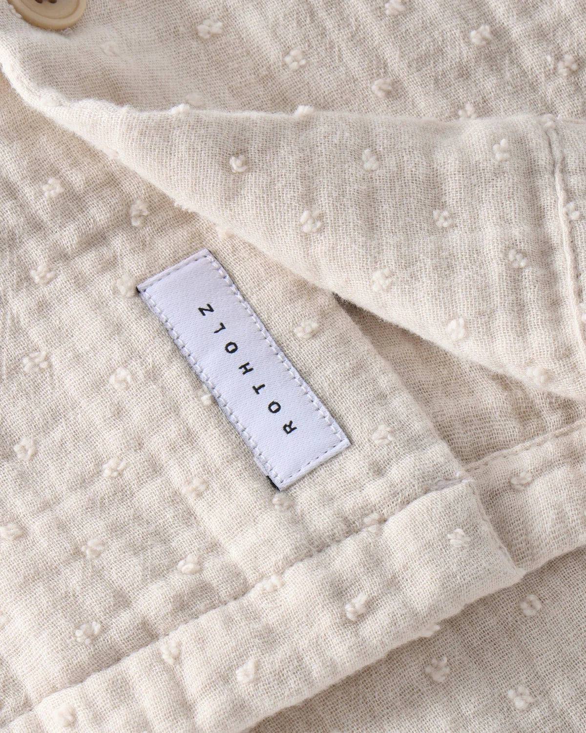 Rotholz // Bowling Shirt - Pale Grey