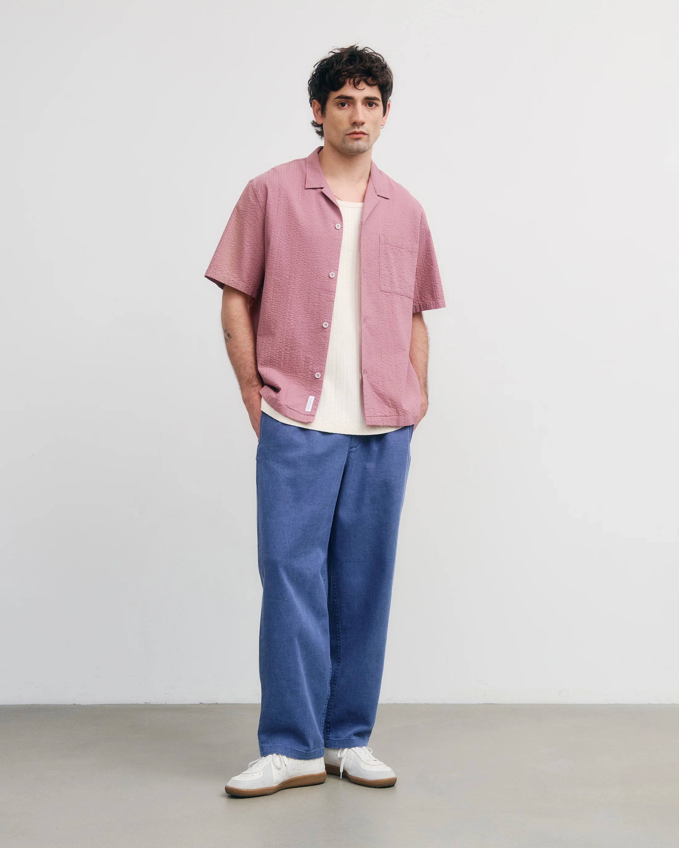 Rotholz // Bowling Shirt - Stone Pink