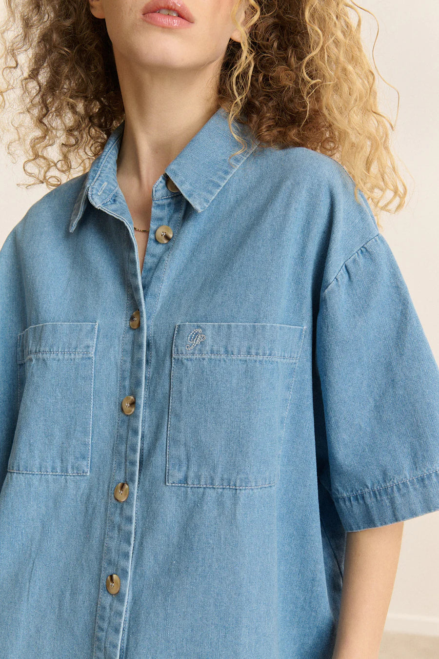 Garance Paris // Celine Chemise - Bleu