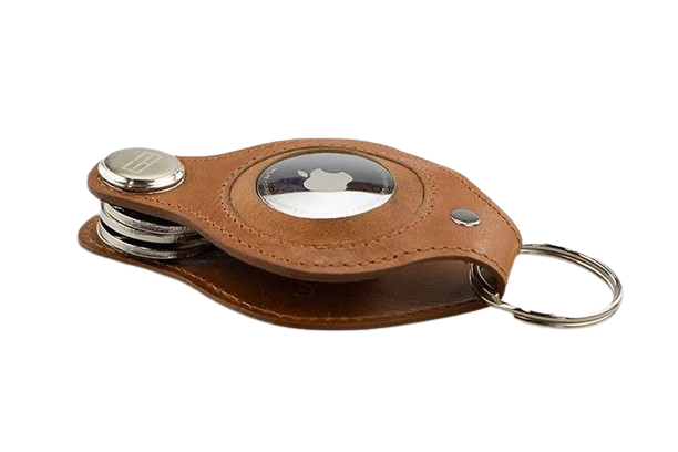 Garzini // Lusso AirTag Key Holder - Brushed Cognac