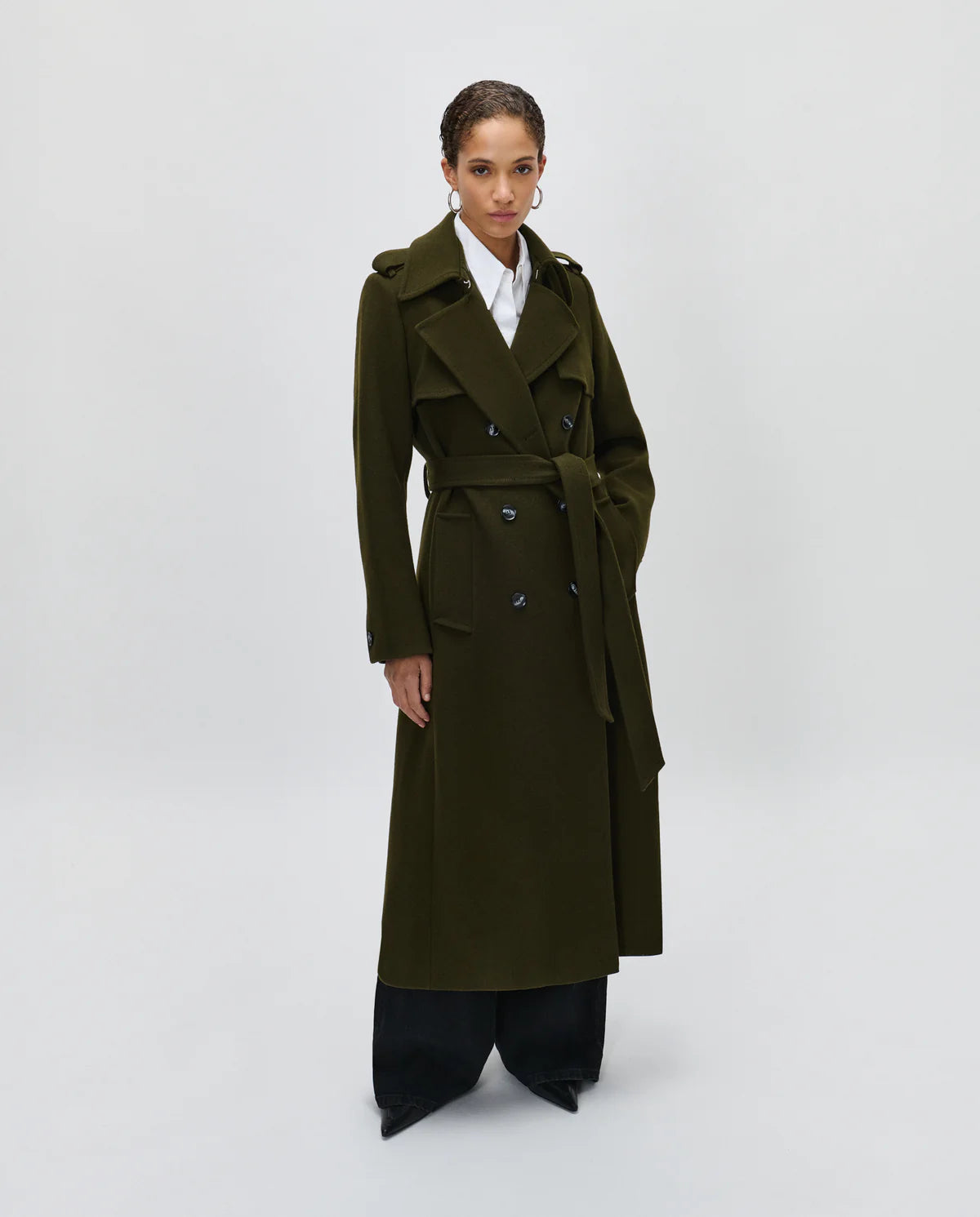 Ivy oak // CHARLOTTE ANN Coat - Dark Khaki