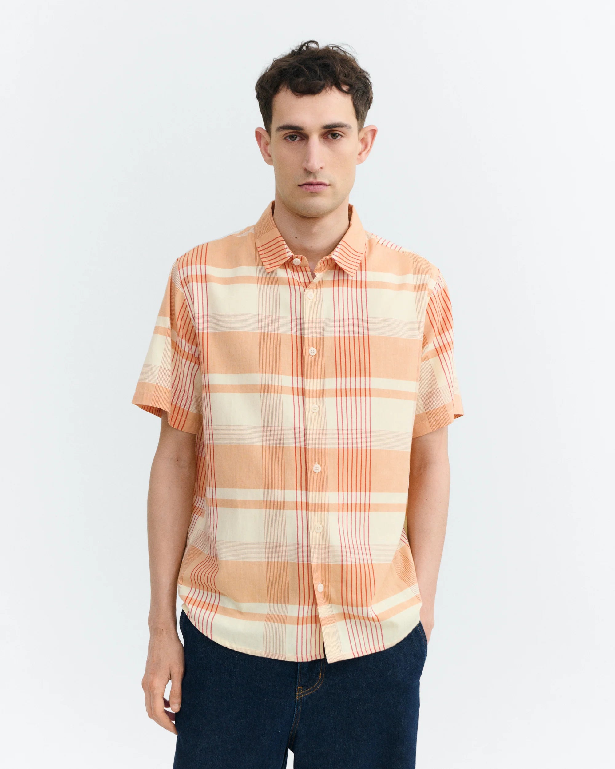 Thinking MU // Plaid Shirt Tom - Orange