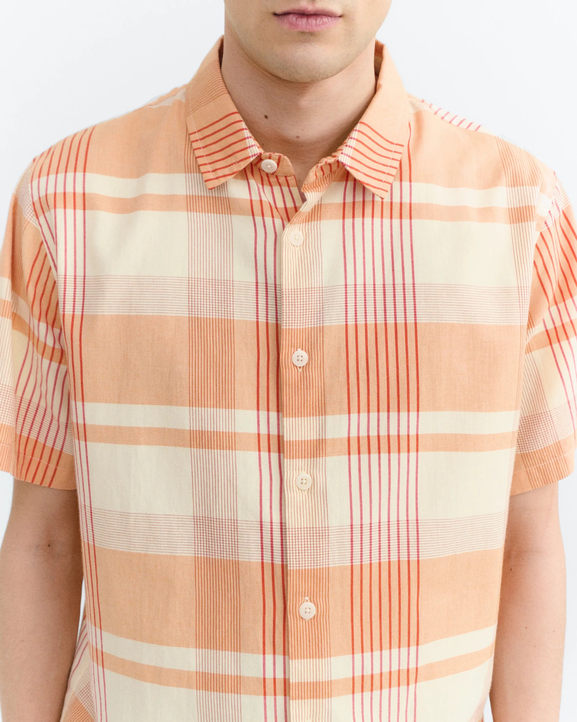 Thinking MU // Plaid Shirt Tom - Orange