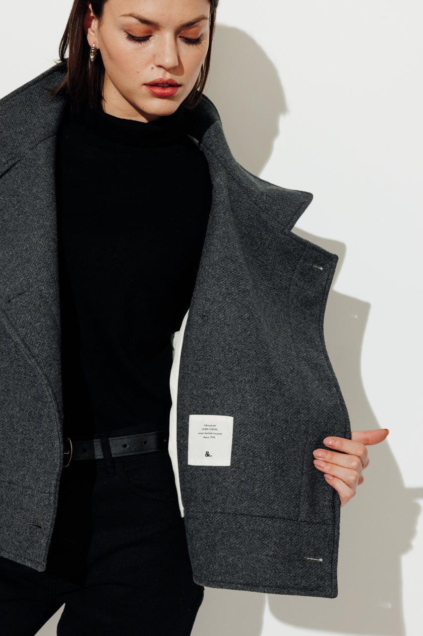 Trench & Coat //MABLY4 TT-A5AF //Anthracite -Charcoal grey