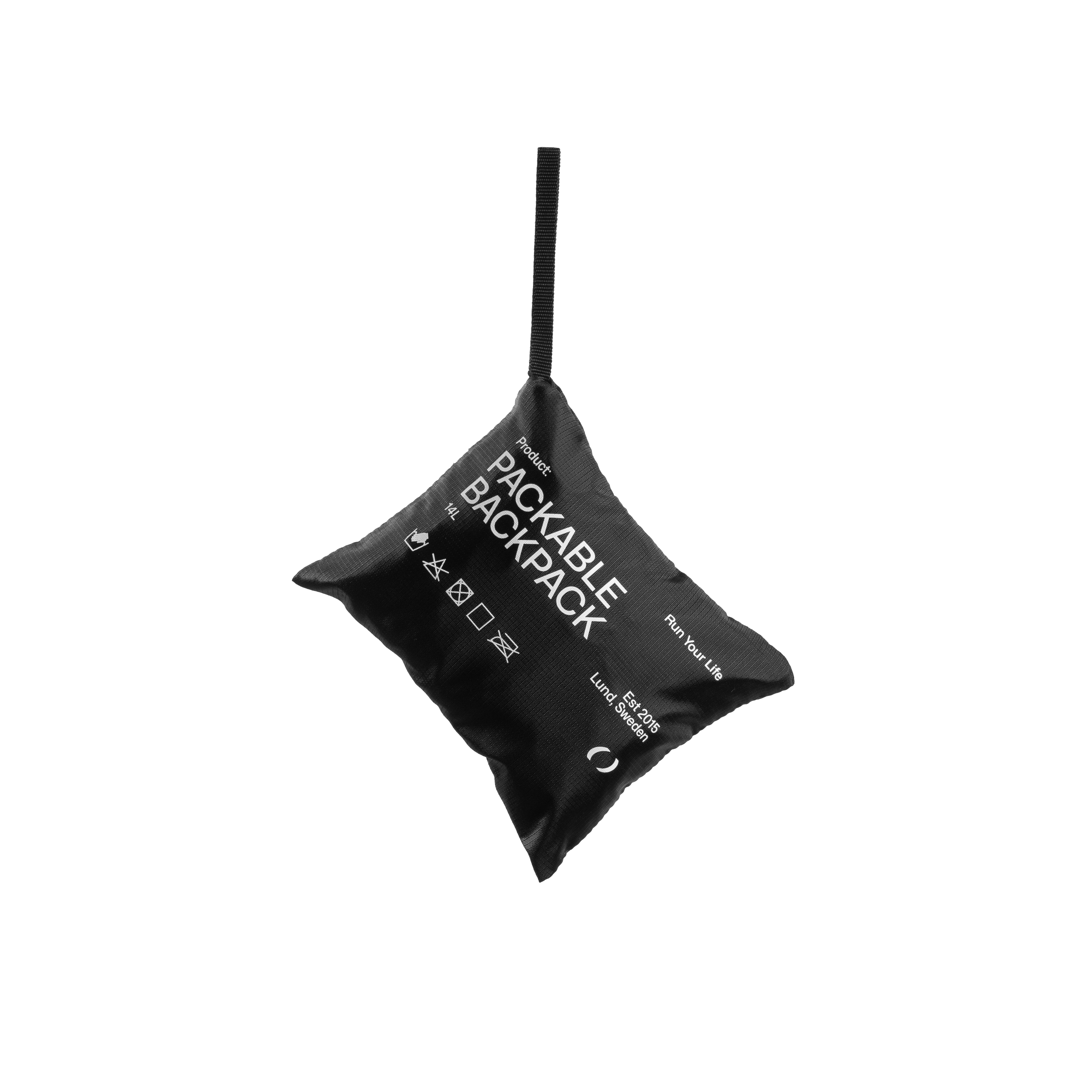 Kilometer Studios // Packable Rolltop 14L - Black