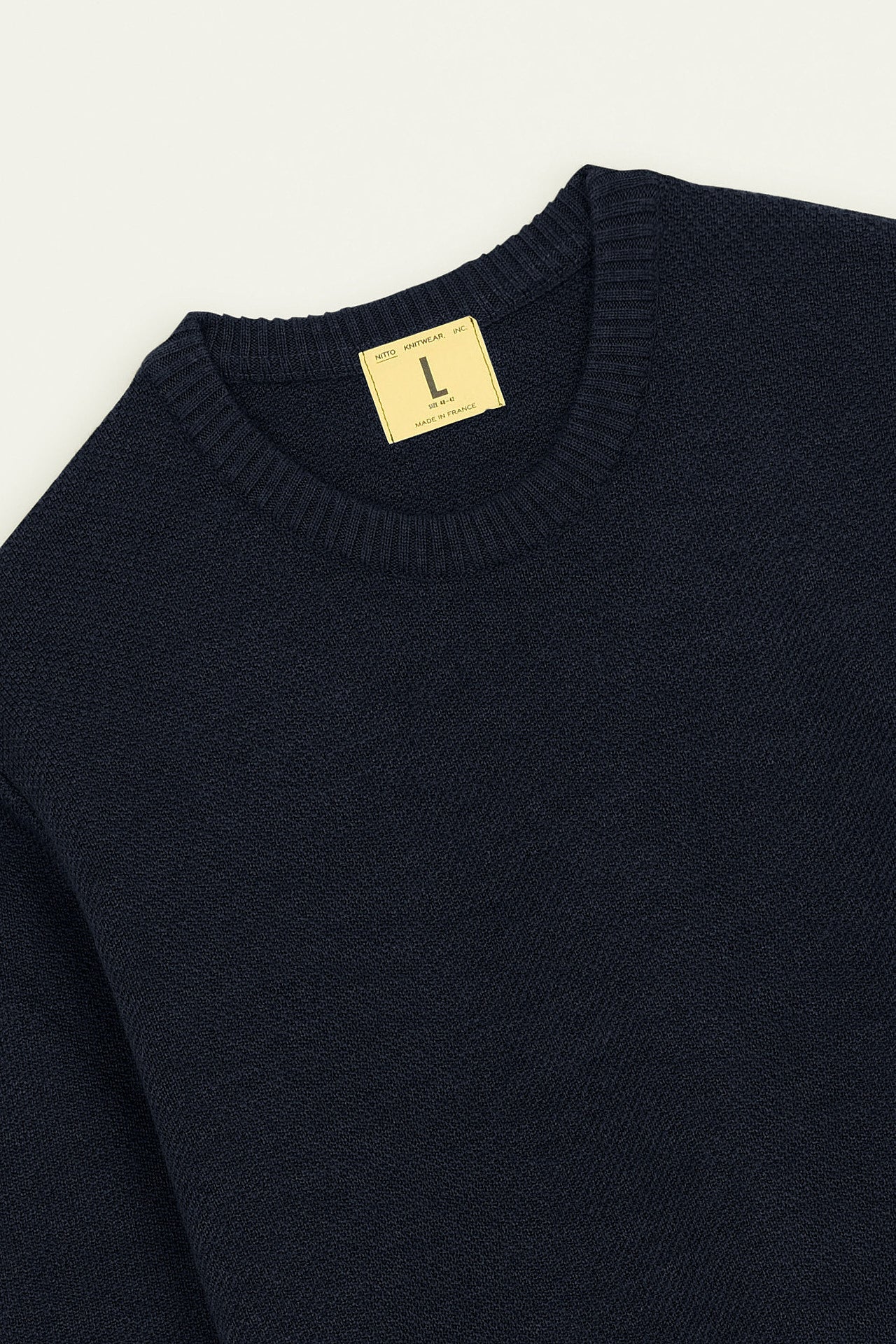 Nitto Knitwear // Pull Youri col rond - Marine Navy
