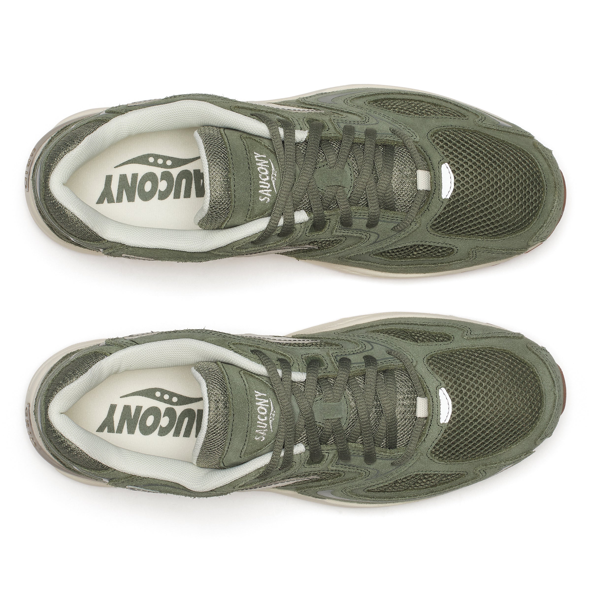 Saucony // Grid Jazz 9 Suede - Olive / Off white