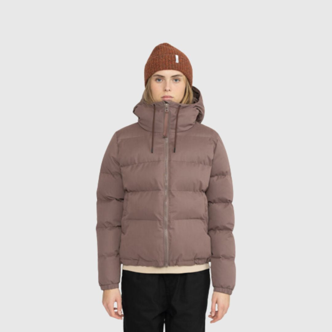 Selfhood // Hooded Puffer Jacket - Dust Purple
