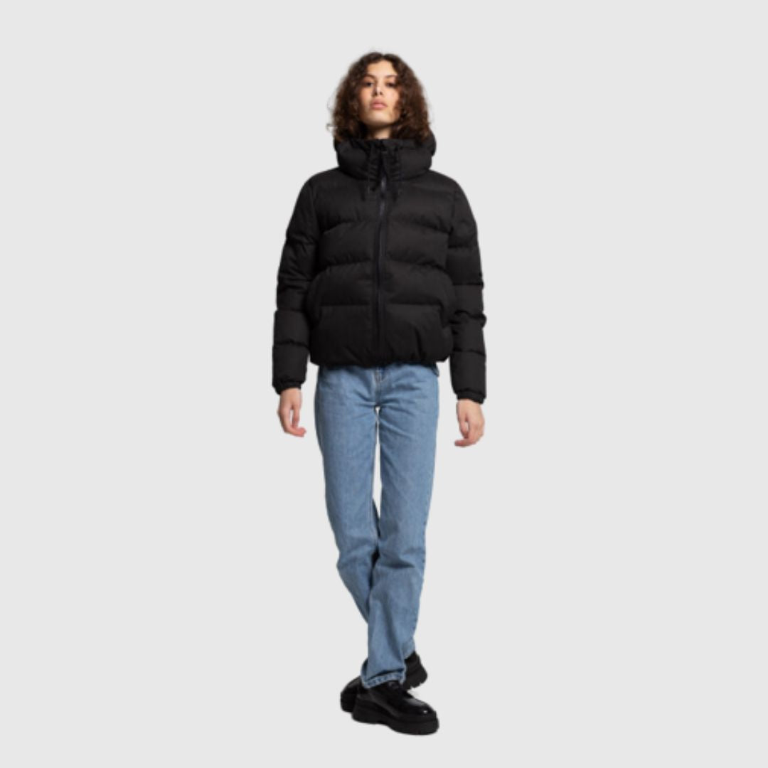 Selfhood // Hooded Puffer Jacket - Black