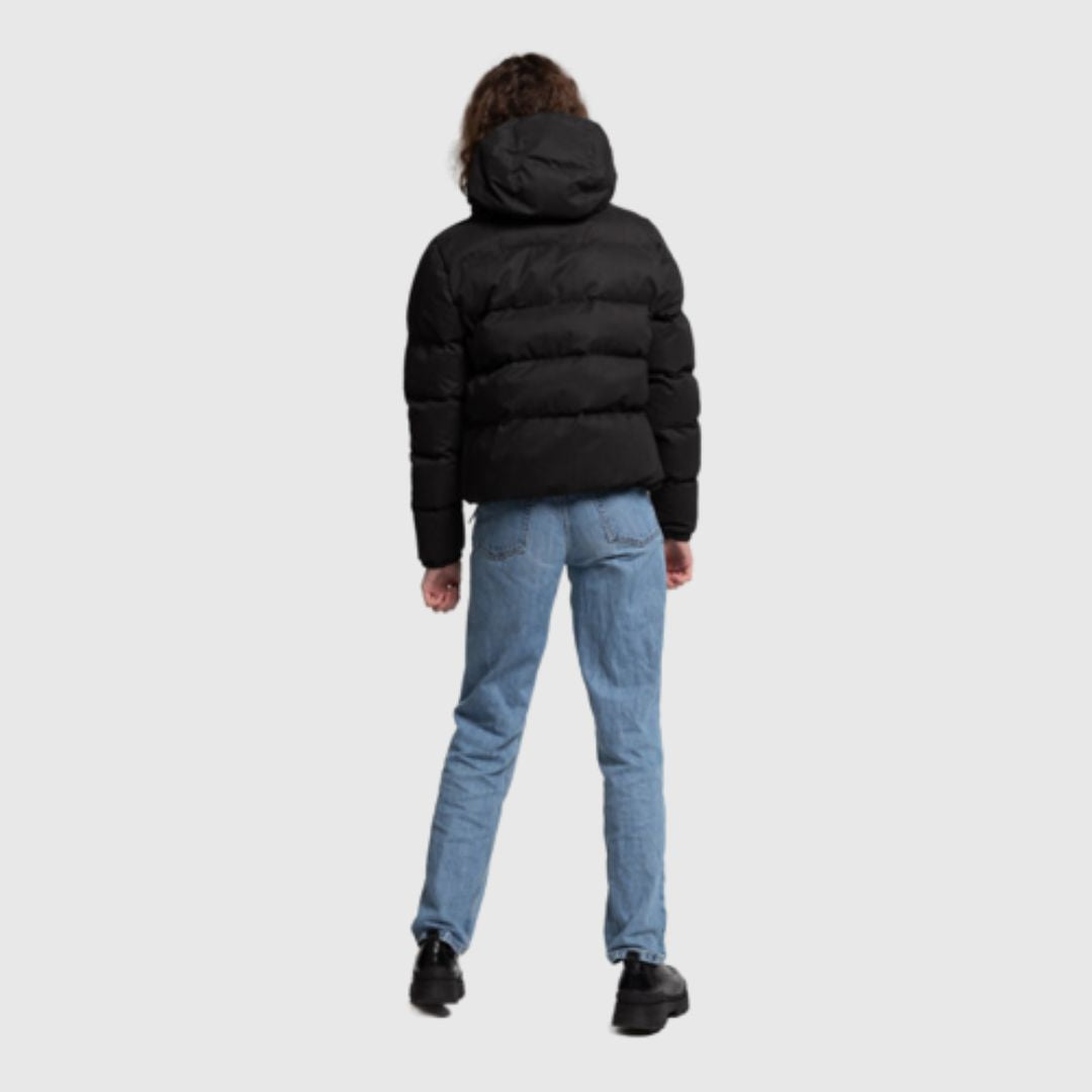 Selfhood // Hooded Puffer Jacket - Black