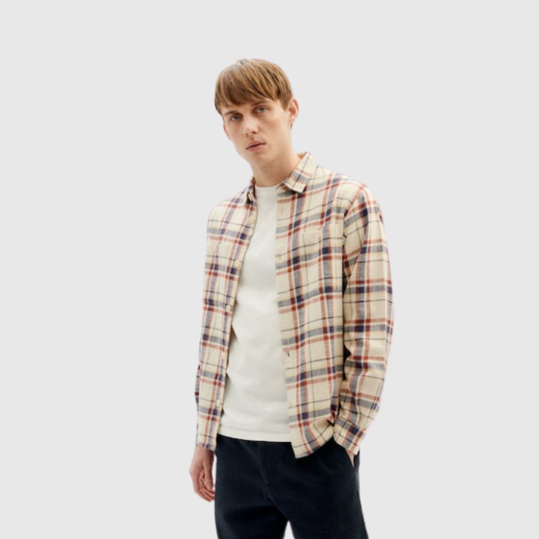 Thinking MU // Checks Bes Overshirt - Navy Checks
