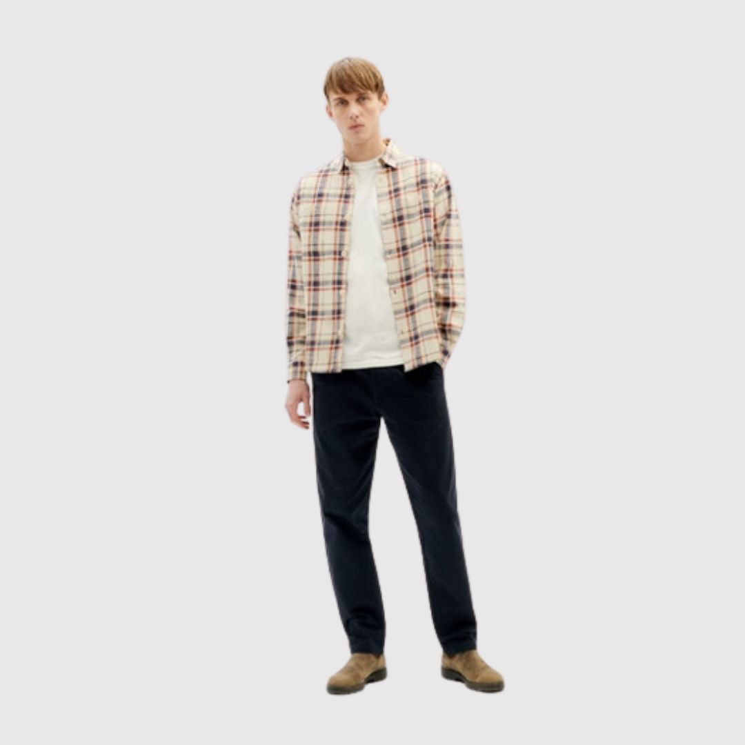Thinking MU // Checks Bes Overshirt - Navy Checks