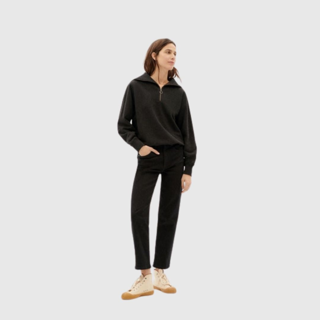 Thinking Mu // Black Rebeca Sweatshirt