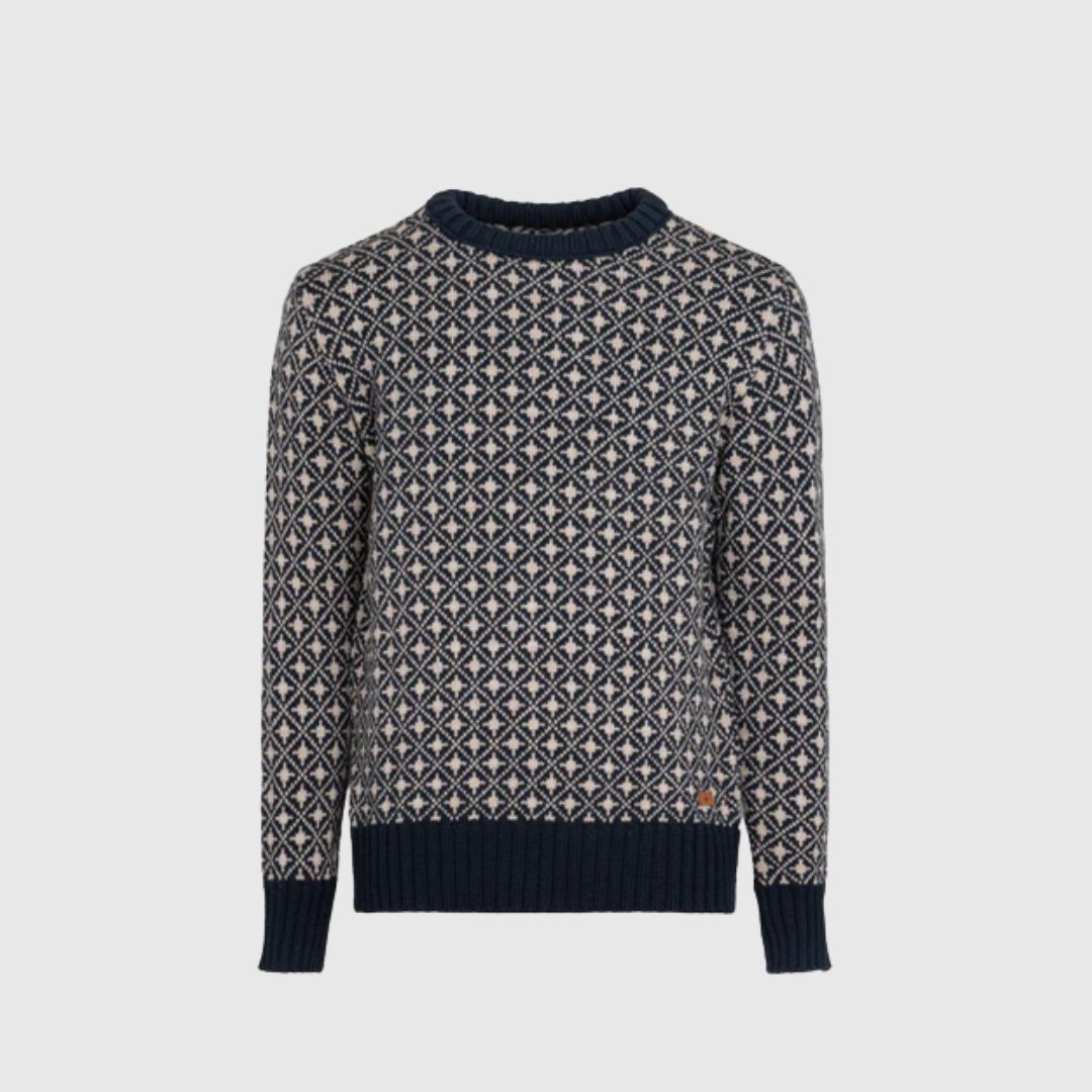 Fuza Wool // Bjorn Sweater - Midnight Blue