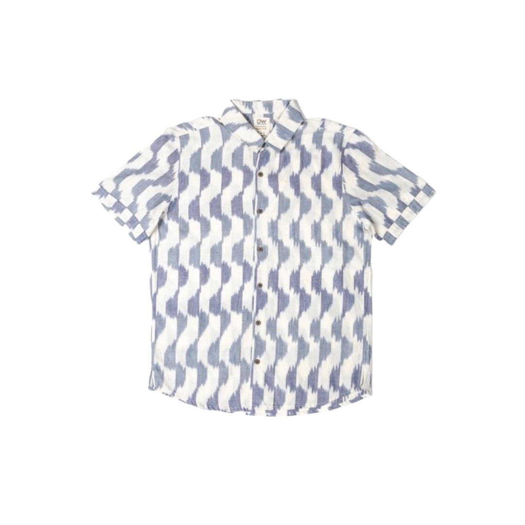Otherwise // Billow Hand-Woven Shirt - Blue