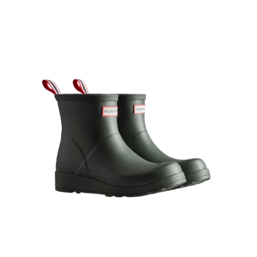 Hunter // Play Short Wellington Boots - Arctic Moss