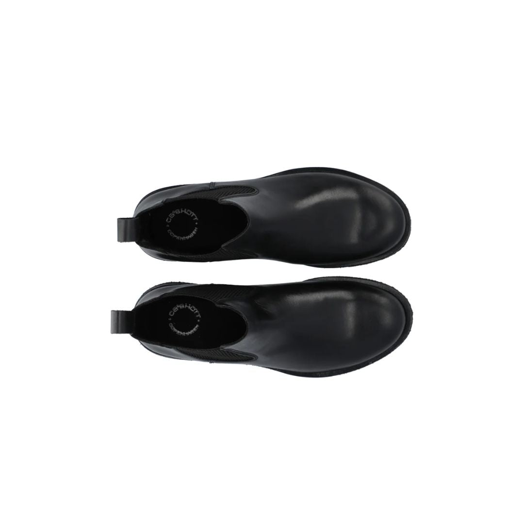 Cashott // CASFREJA Chelsea Boot Pull Up Leather - Black