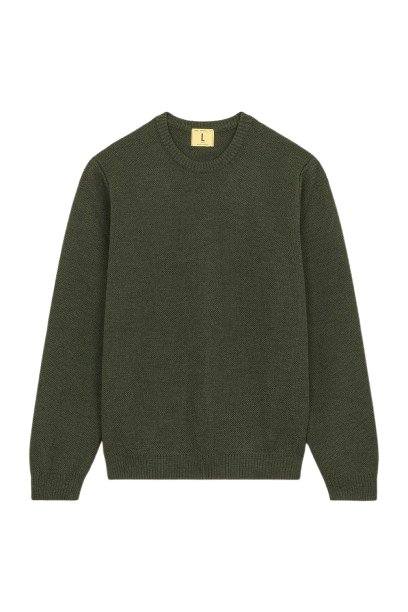Nitto Knitwear // Pull Youri col rond - Khaki