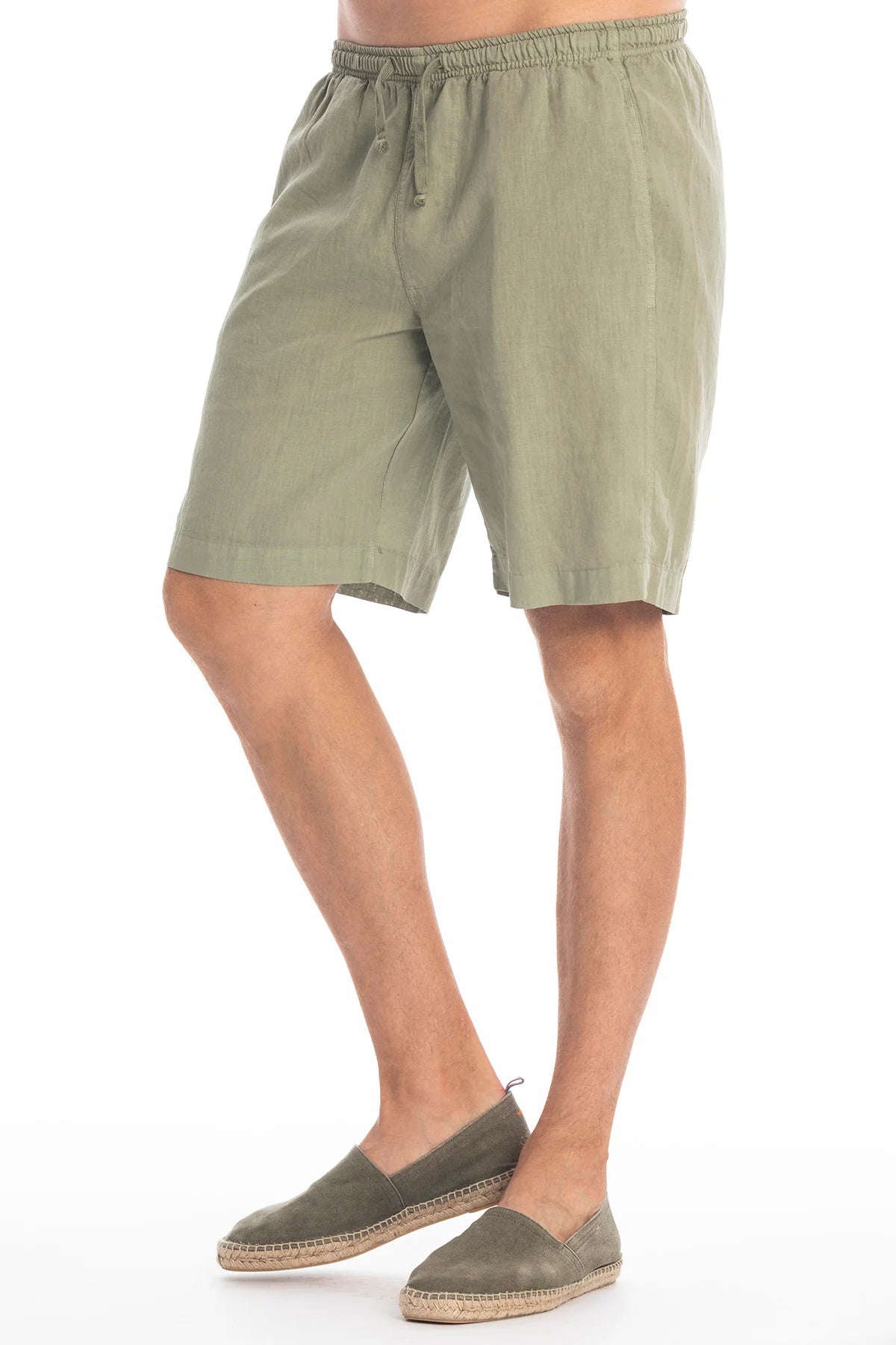 Ravens View // TOM XL LINEN SHORTS - Khaki