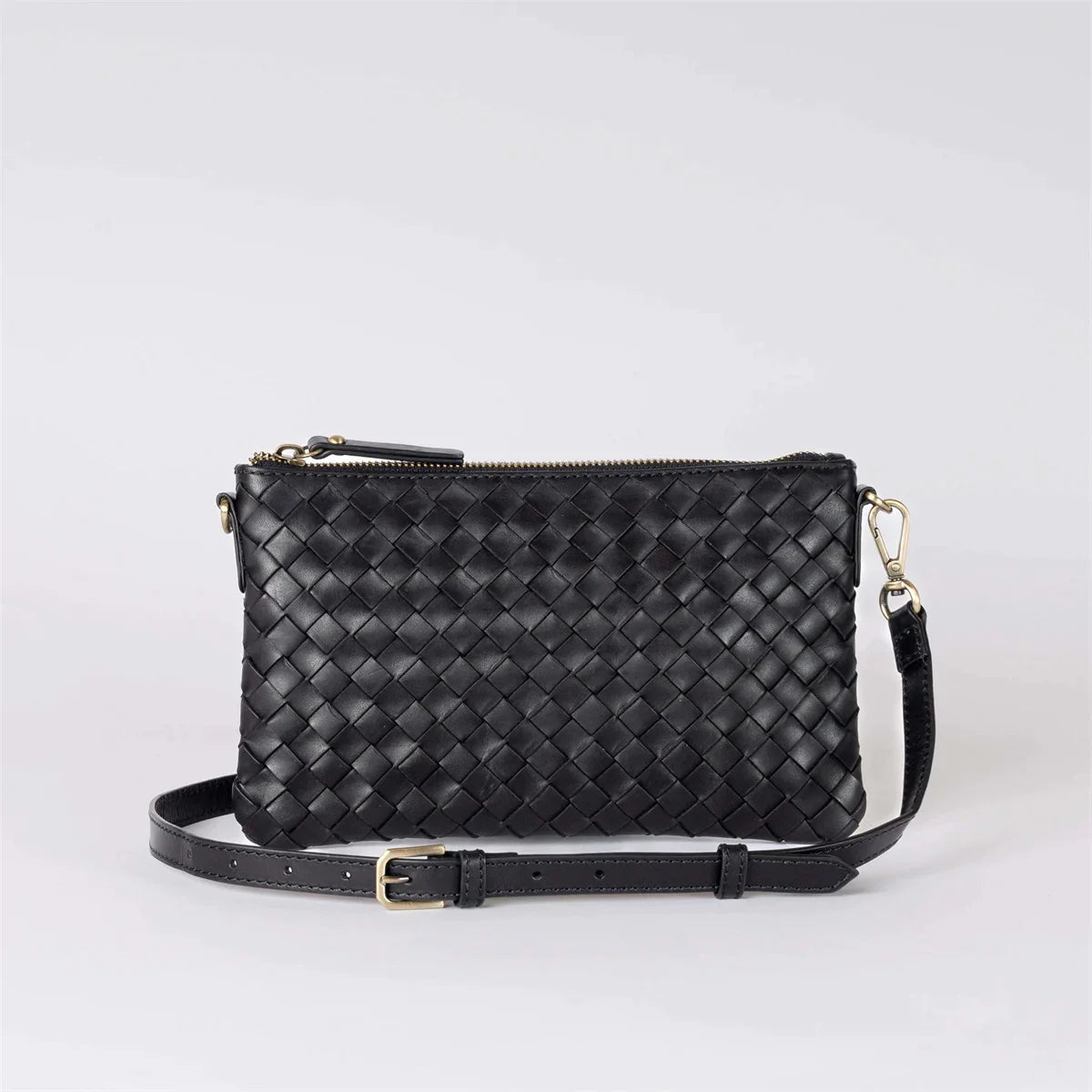 O My Bag // Lexi Woven Classic Leather - Black