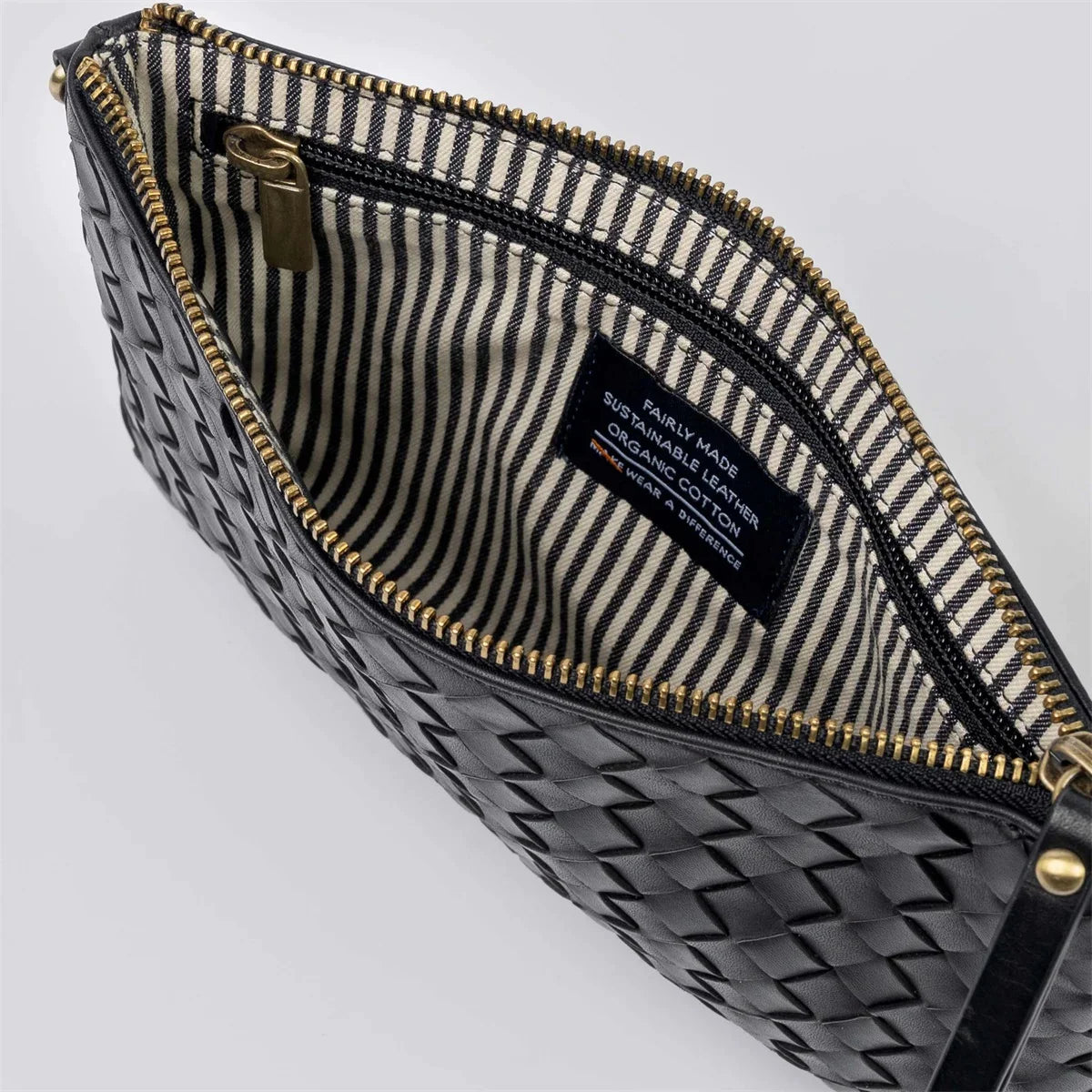 O My Bag // Lexi Woven Classic Leather - Black