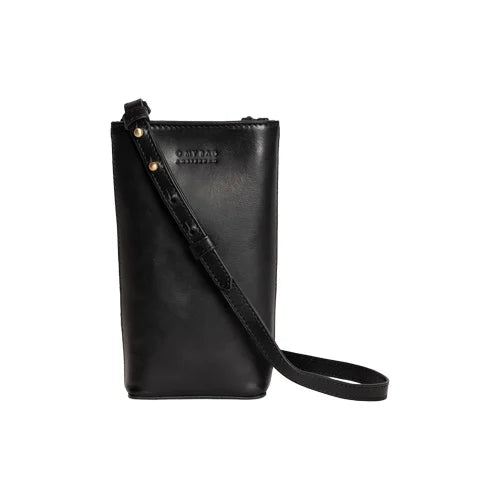 O My Bag // Charlie Phone Bag - Black Classic Leather