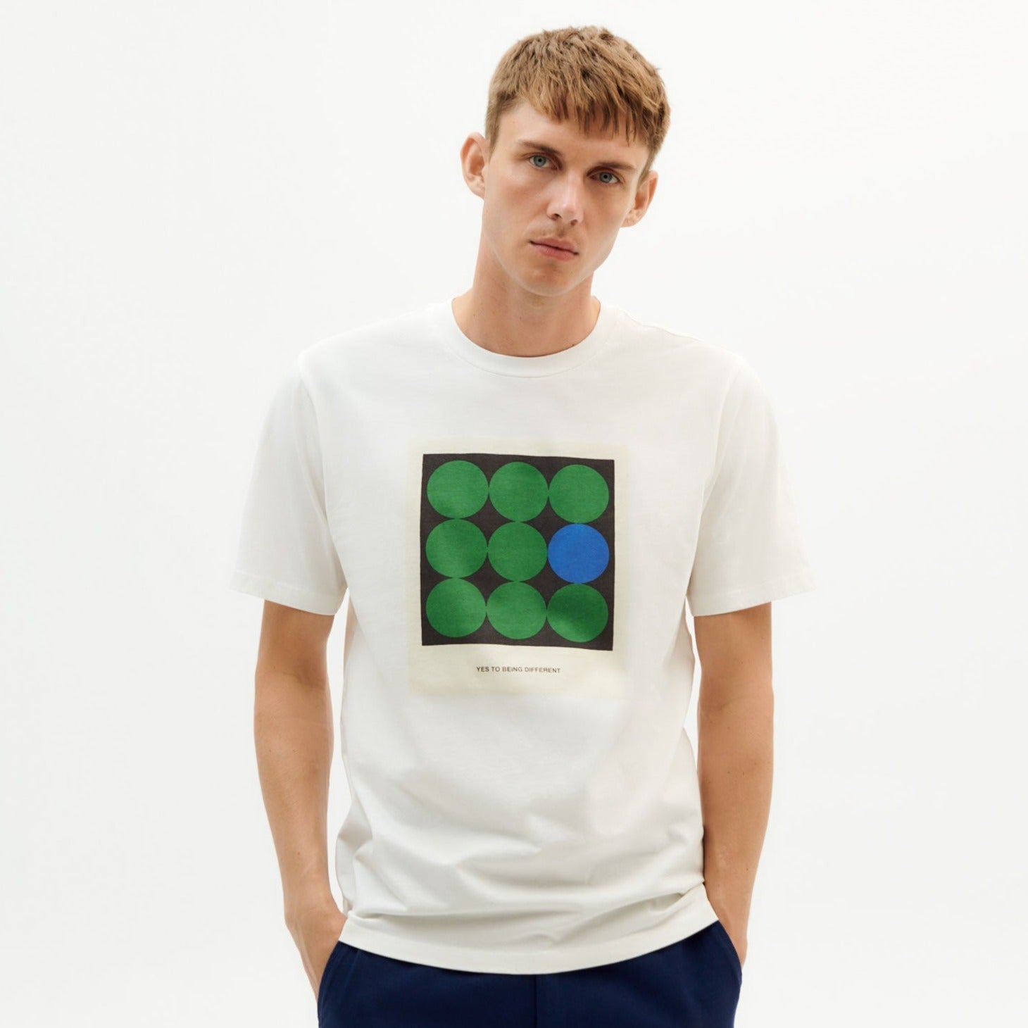 Thinking Mu // Yes To Being Different T-Shirt - White