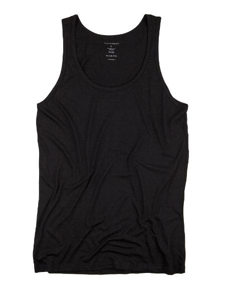 The Product // Men Bamboo Singlet - Black