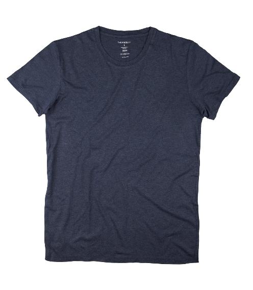 The Product // Men Bamboo T-shirt - Blue Melange