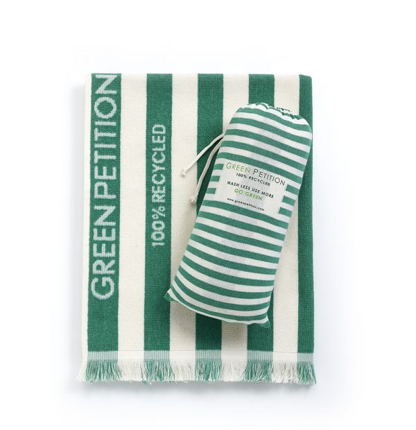 Green Petition // Delmor Lime Beach Towel
