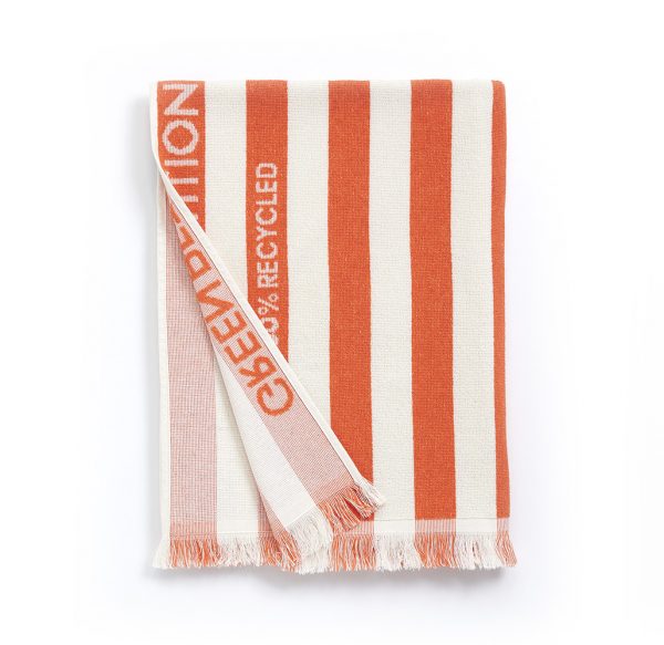 Green Petition // Delmor Tangerine Beach Towel