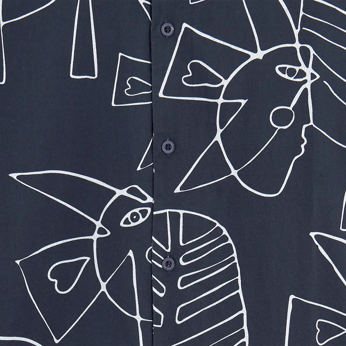 Bask in the sun // Moon Shirt - Navy