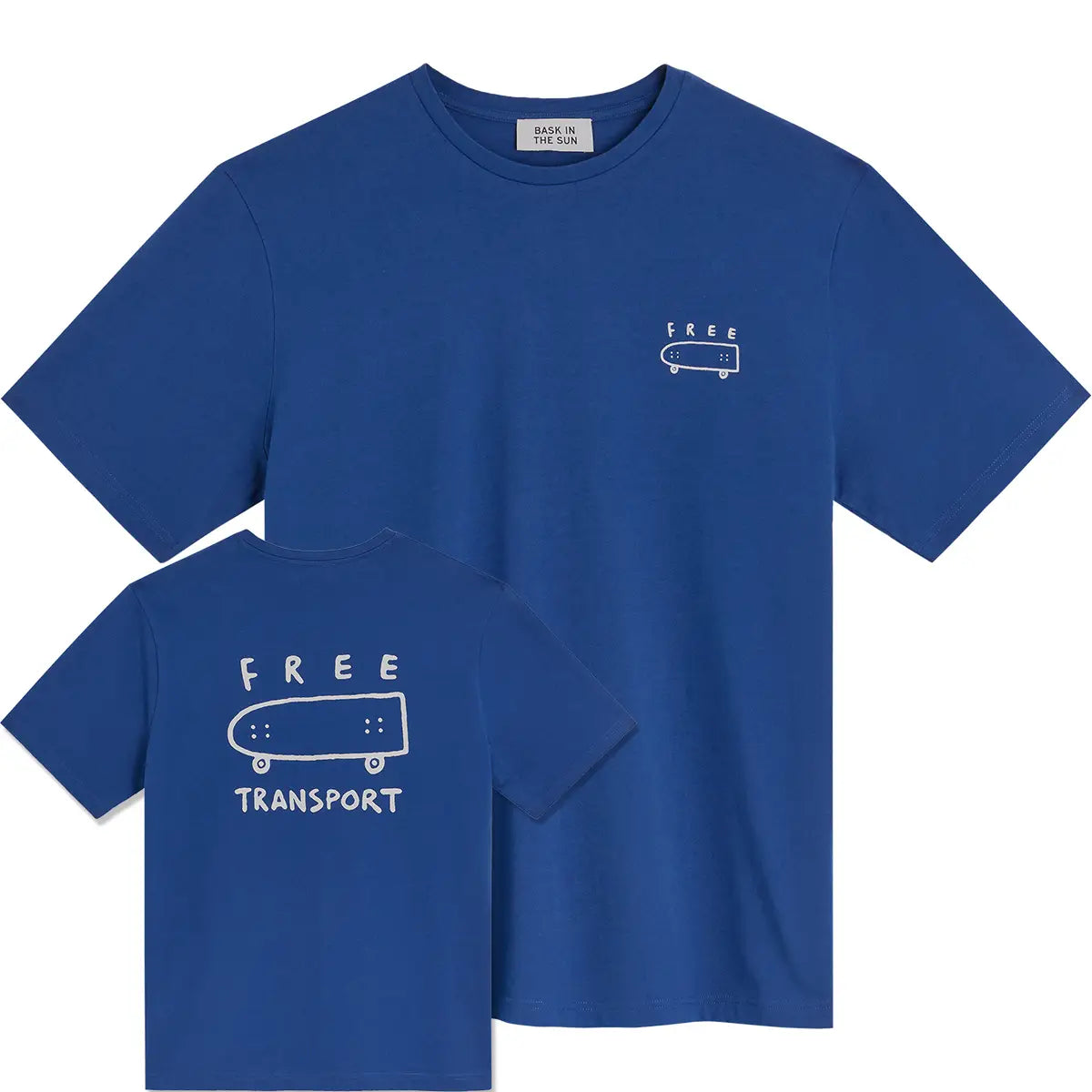 Bask in the sun // Free Tee - Cobalt