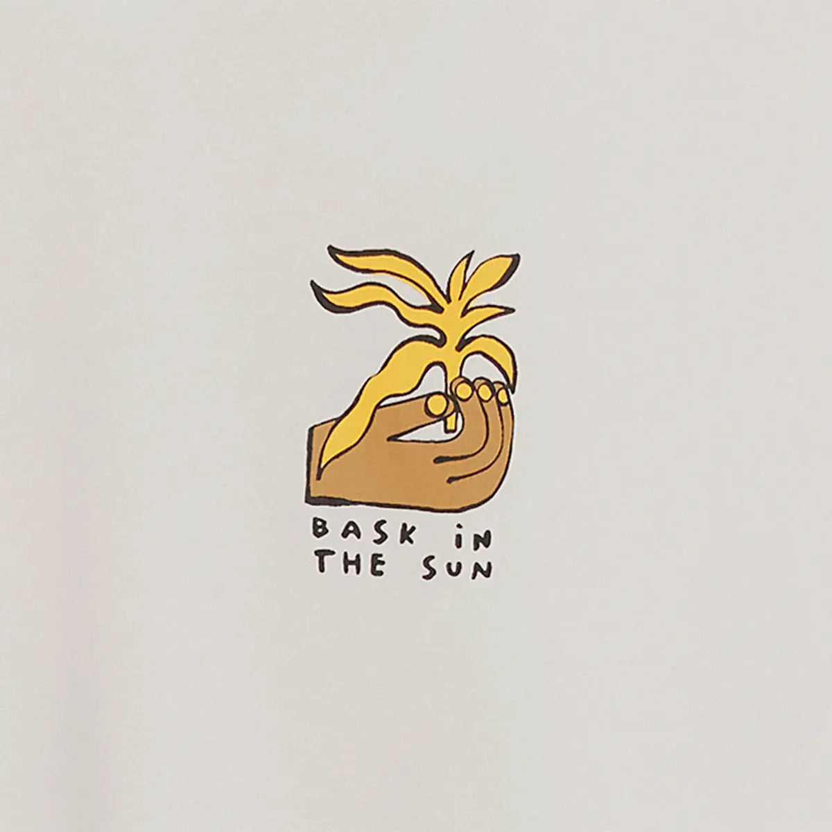 Bask in the sun // Plant Tee - Natural