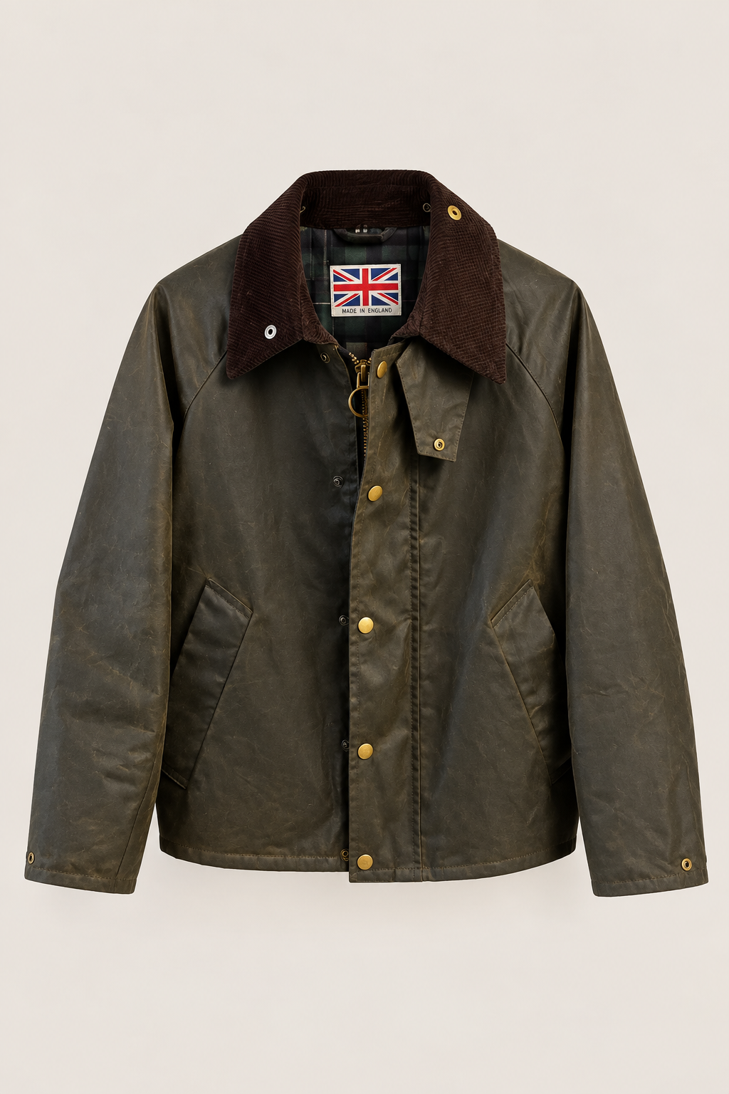 Beier & Vig unisex wax jacket // Oldbury Wax Olive