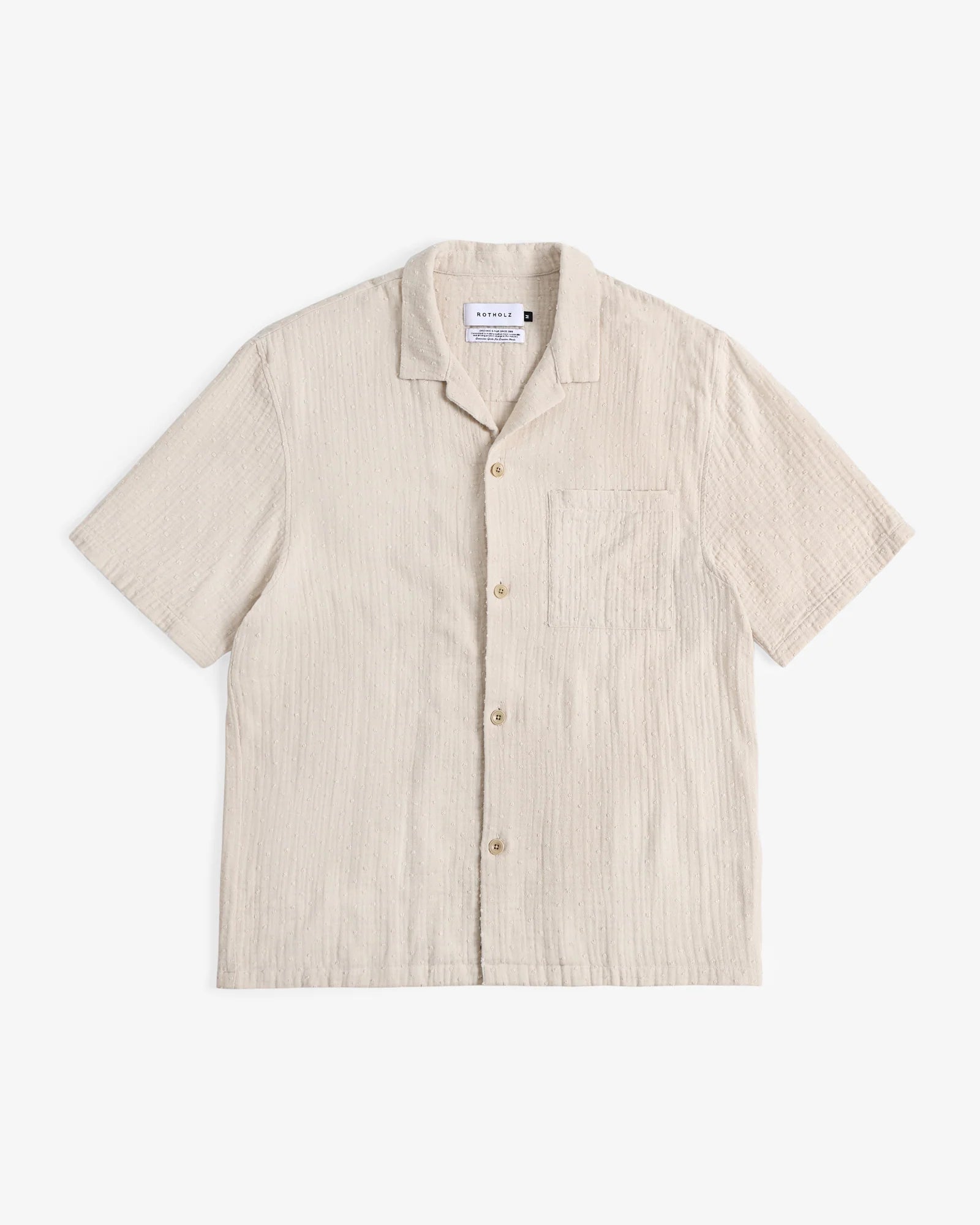 Rotholz // Bowling Shirt - Pale Grey