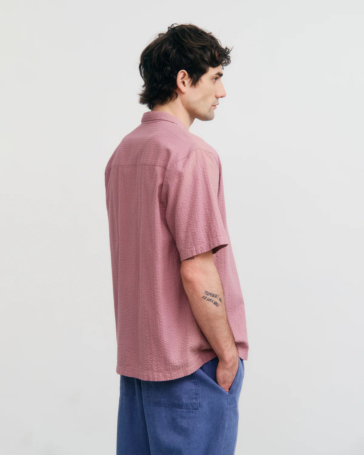 Rotholz // Bowling Shirt - Stone Pink