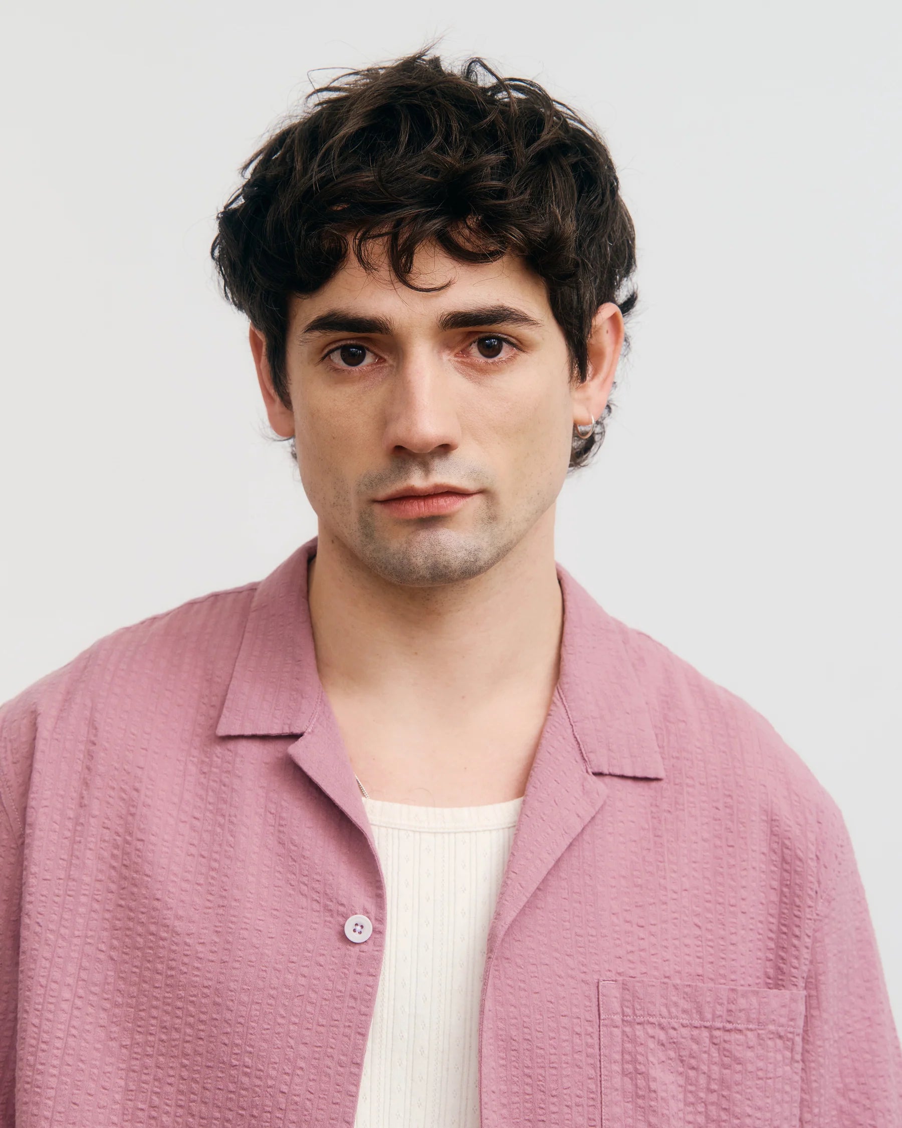 Rotholz // Bowling Shirt - Stone Pink