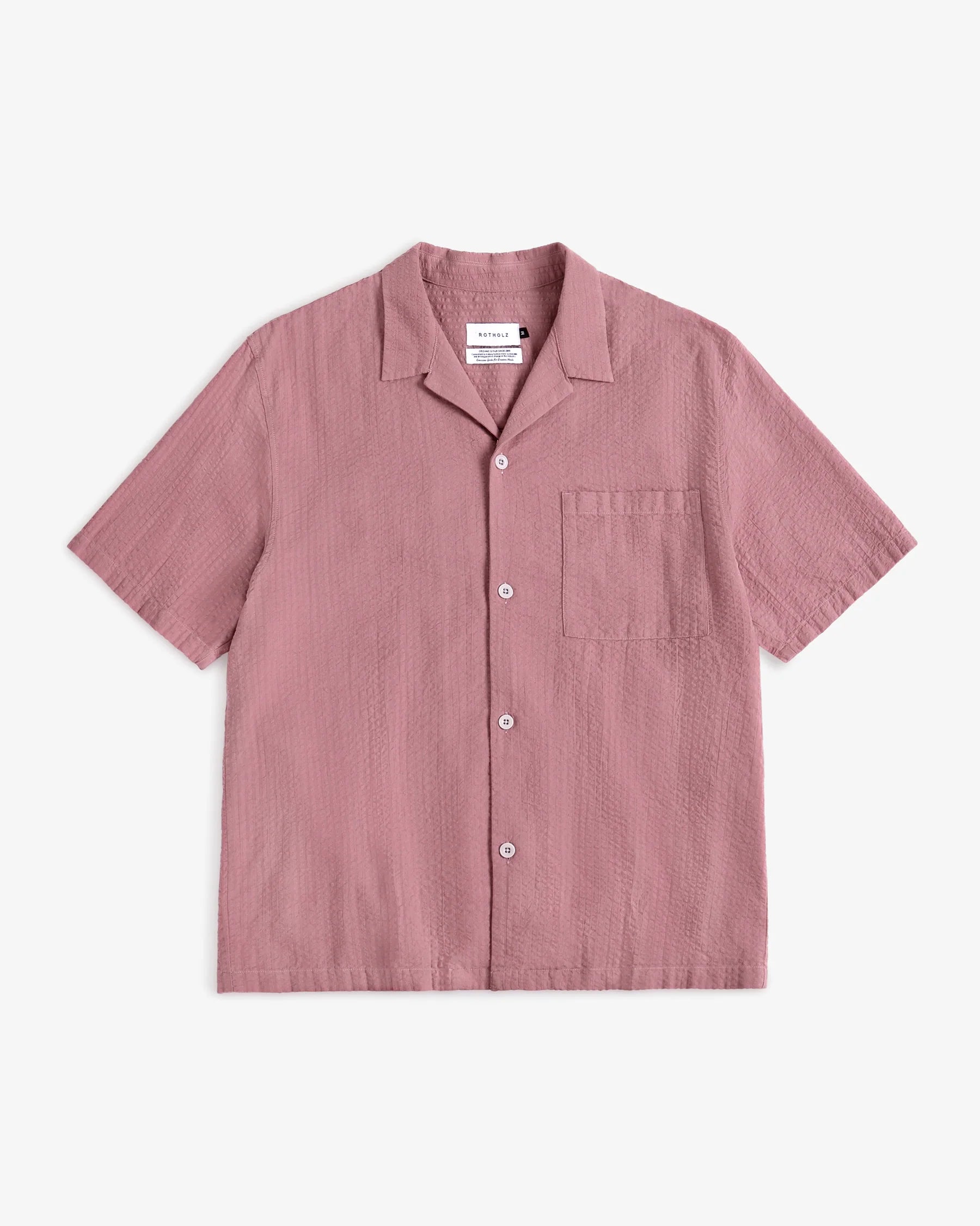 Rotholz // Bowling Shirt - Stone Pink
